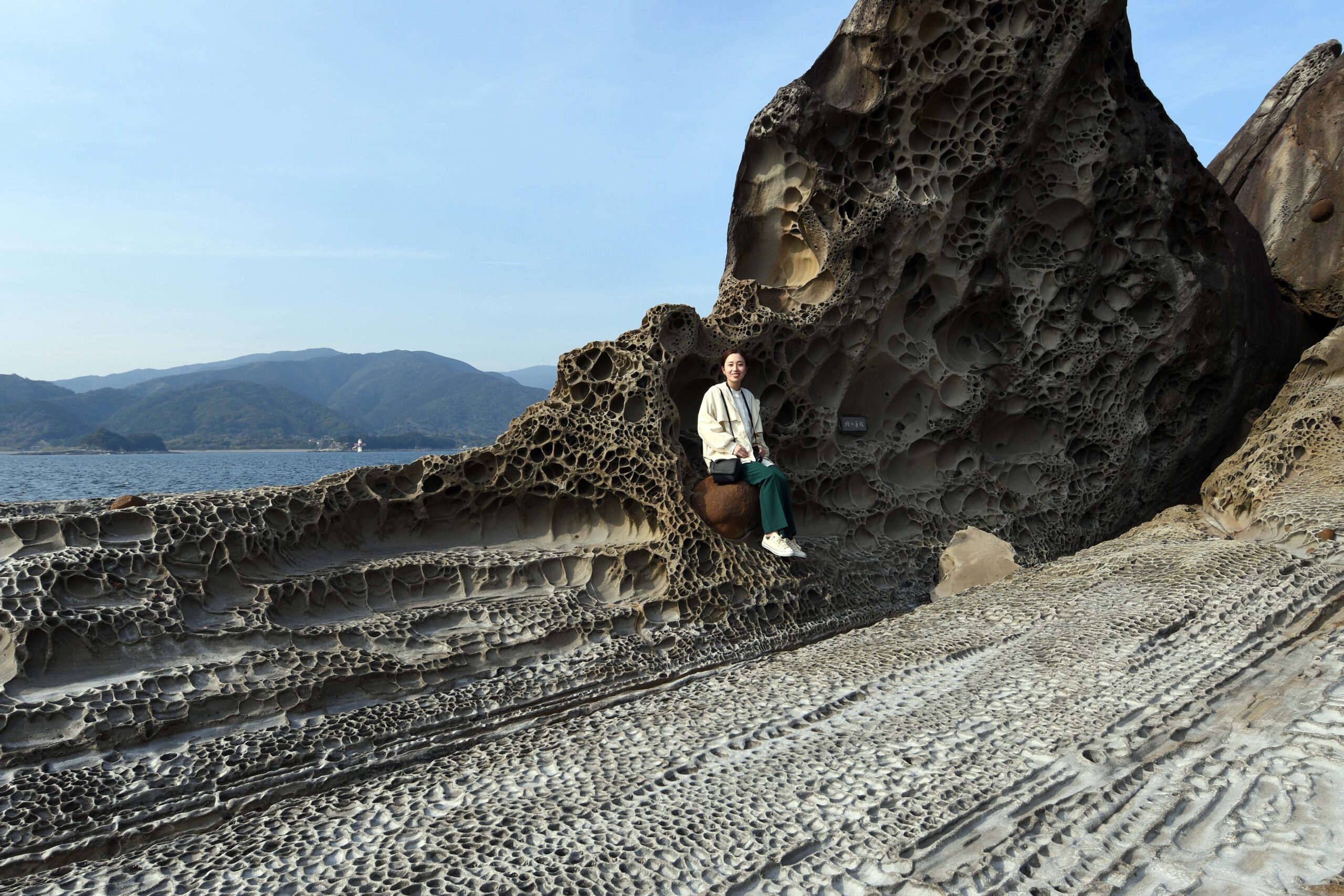 見残し海岸 蜂の巣城 竜串観光汽船 元祖 竜串 見残し往復グラスボート